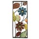 preview thumbnail 4 of 3, Distressed Metal Wild Flowers Framed Art Plaques (Set of 4)