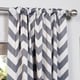 preview thumbnail 10 of 14, Awning Black & Fog White 63" Room Darkening Curtain Pair (2 Panels) - 50 x 63