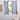Awning Black & Fog White 63" Room Darkening Curtain Pair (2 Panels) - 50 x 63