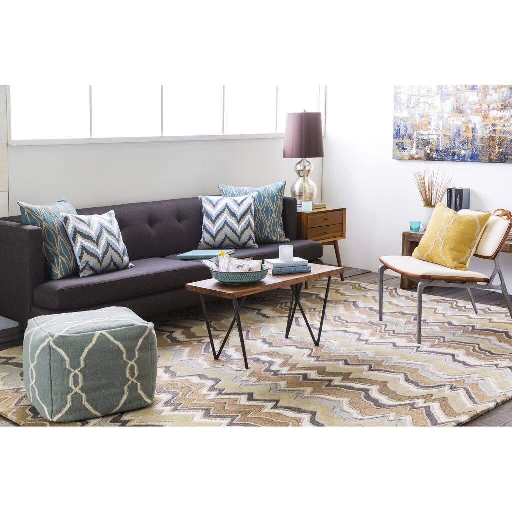 Hand-Tufted Peyton Stripe Pattern Area Rug - 3'3" x 5'3"