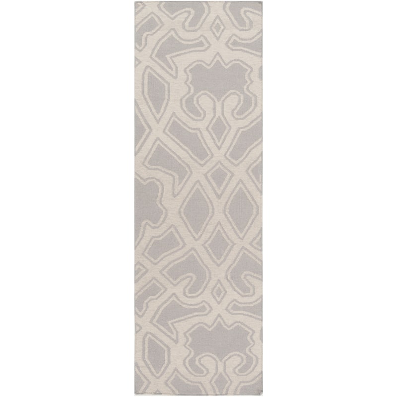 Hand-Woven Aliana Damask Wool Area Rug
