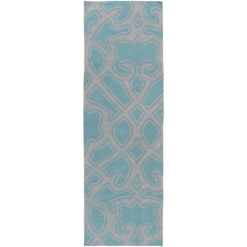 Hand-Woven Aliana Damask Wool Area Rug