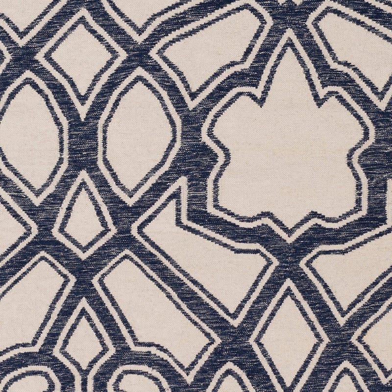 Hand-Woven Aliana Damask Wool Area Rug