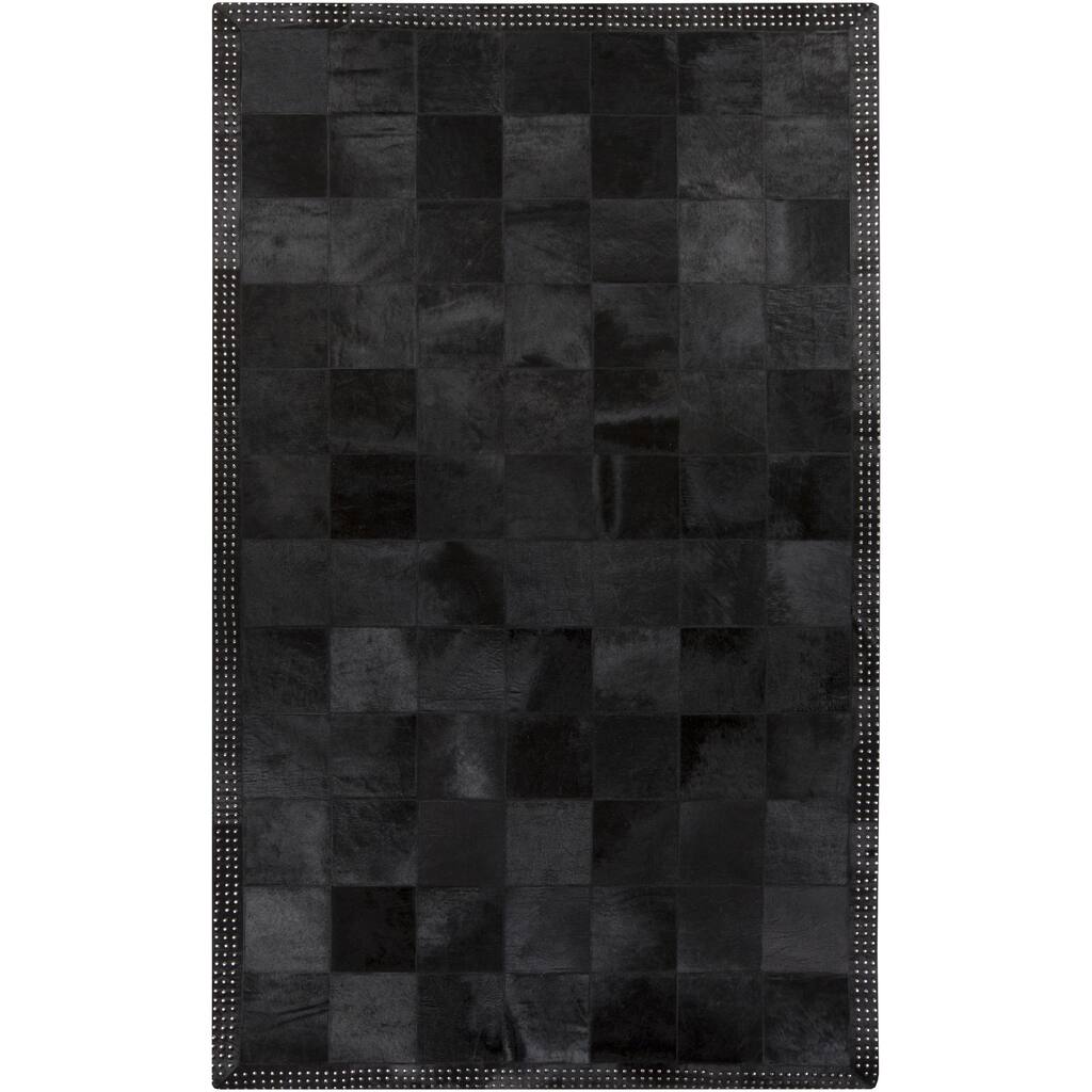 Handmade Aron Contemporary Leather Area Rug