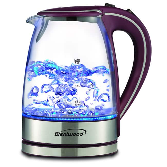 Brentwood KT1900PR Royal Edition Purple Steel/ Glass 1.7liter