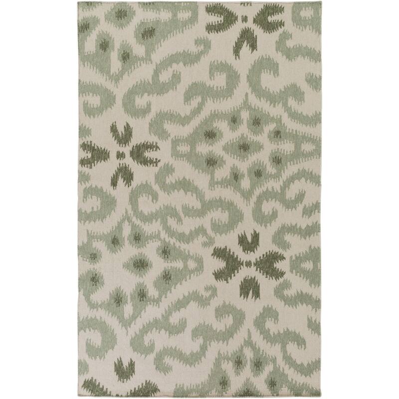 Hand-woven Bettie Ikat Reversible Area Rug