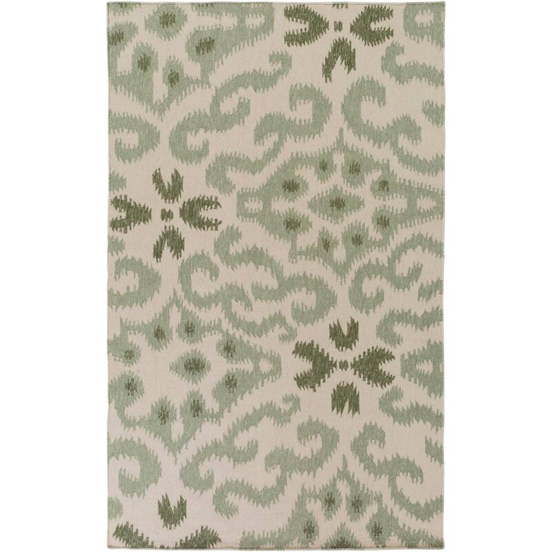 Hand-woven Bettie Ikat Reversible Area Rug