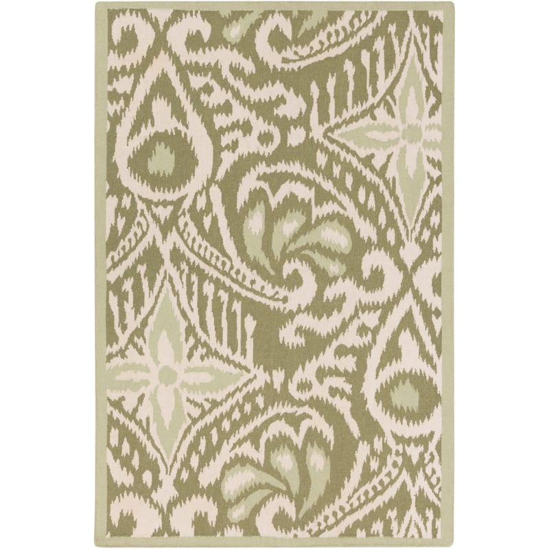 Hand-woven Cailyn Ikat Reversible Area Rug