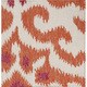 preview thumbnail 4 of 16, Hand-woven Bettie Ikat Reversible Area Rug Rust - 8' x 11'