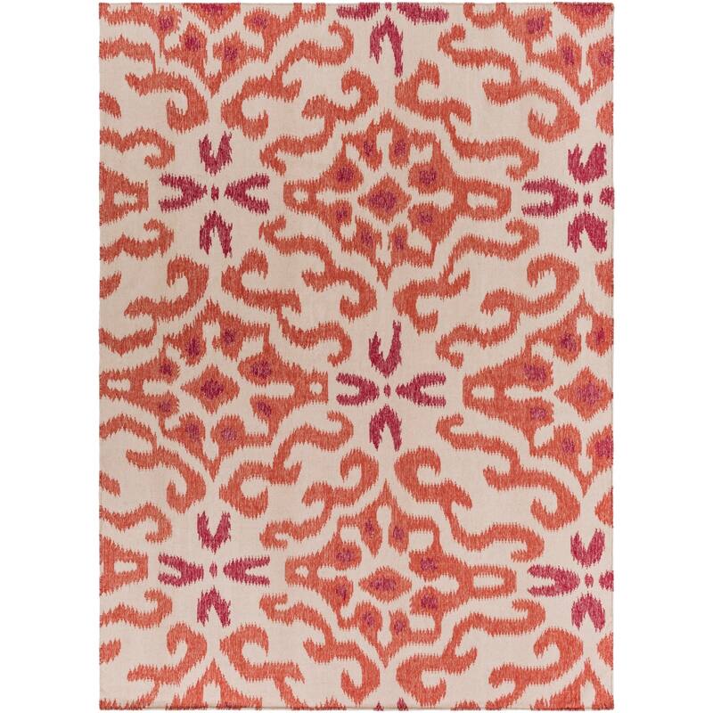 Hand-woven Bettie Ikat Reversible Area Rug