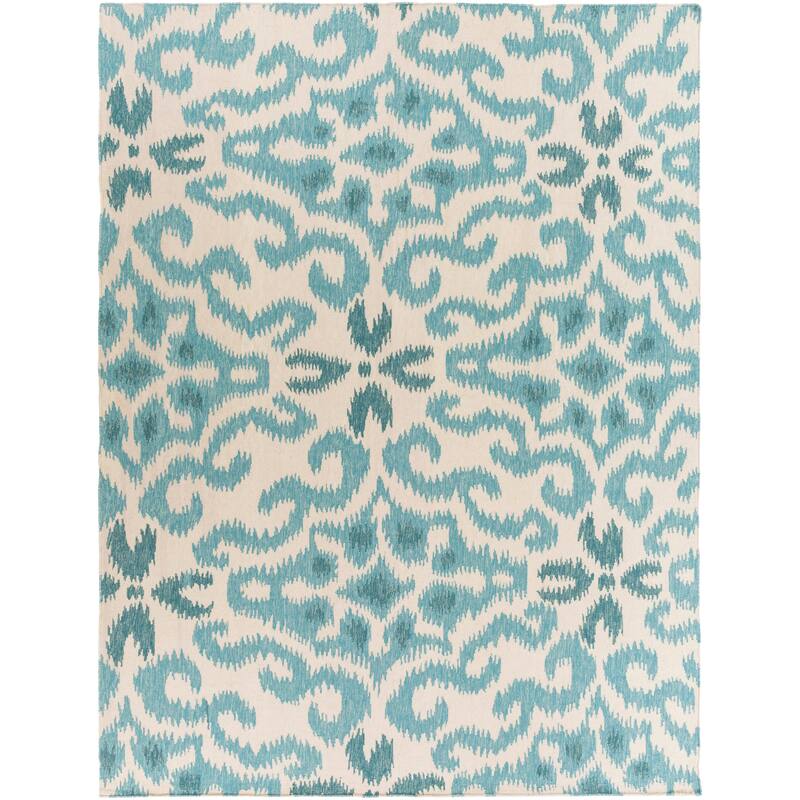 Hand-woven Bettie Ikat Reversible Area Rug