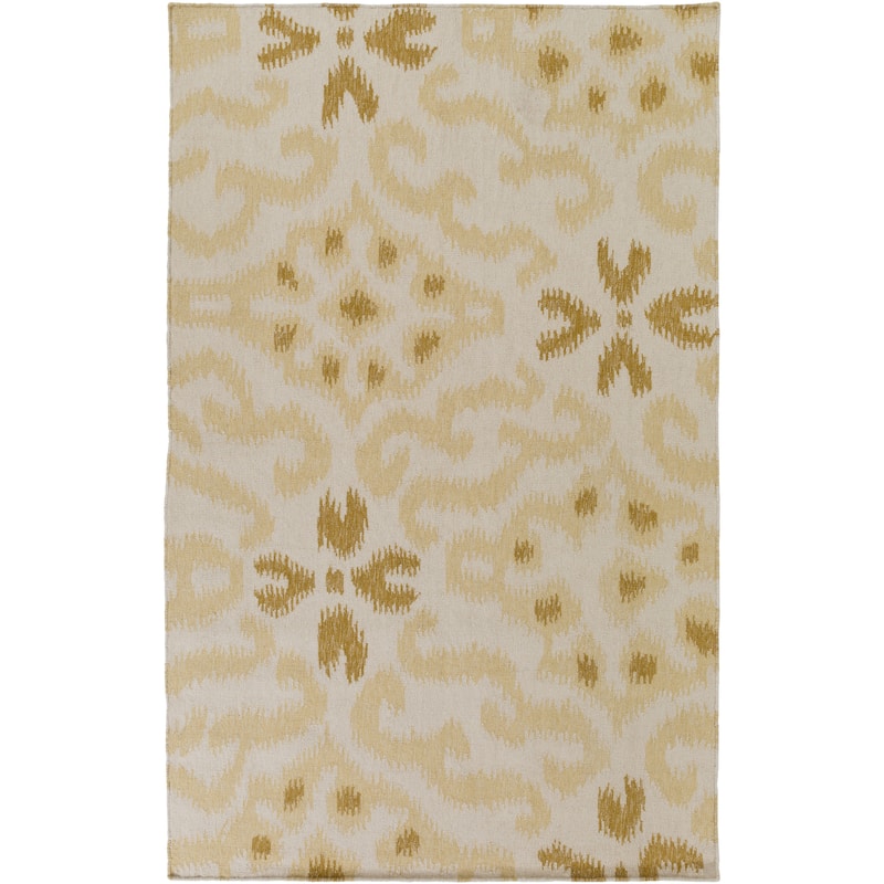 Hand-woven Bettie Ikat Reversible Area Rug - Off-White - 8' x 11'