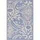 preview thumbnail 14 of 20, Hand-woven Cailyn Ikat Reversible Area Rug Blue - 2' x 3'