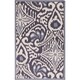 preview thumbnail 20 of 20, Hand-woven Cailyn Ikat Reversible Area Rug Navy - 2' x 3'