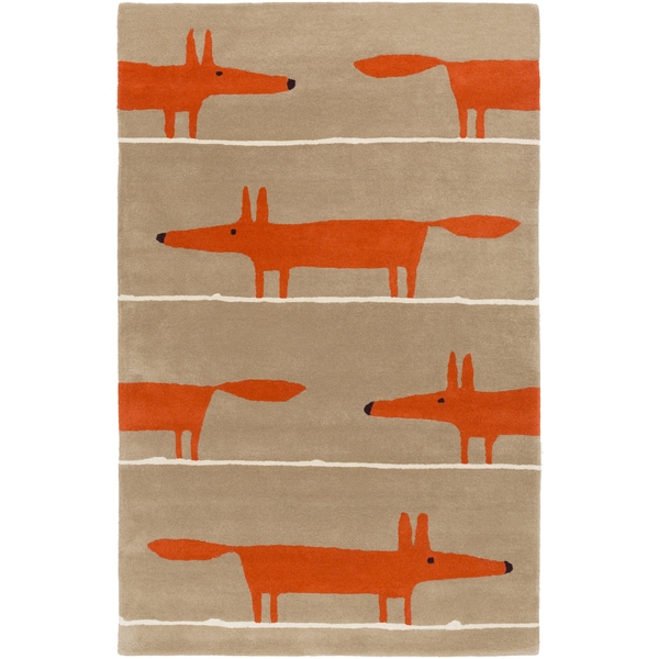 Hand-Tufted Aubrie Kids & Tween Wool Area Rug - 8' x 11'