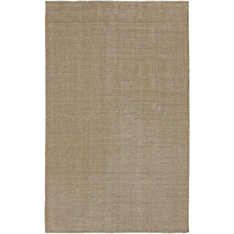 Hand-Woven Aryana Casual Viscose Area Rug - 2' x 3' - Brown