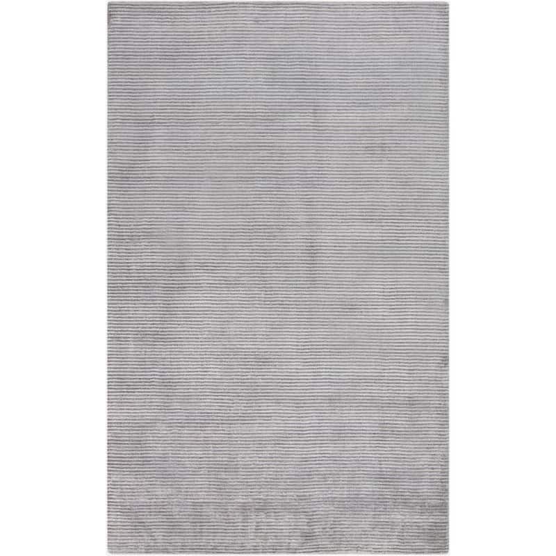 Hand-Woven Aryana Casual Viscose Area Rug - 2' x 3' - Grey