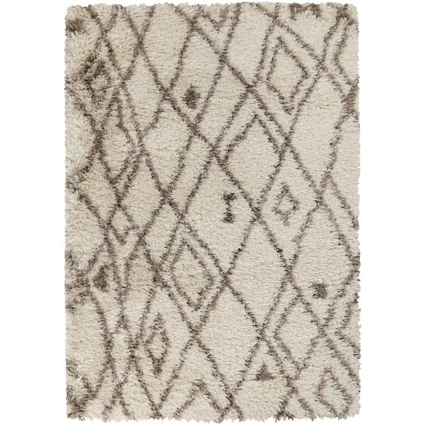 Hand-Woven Gabriella Geometric Area Rug - 5' x 8'