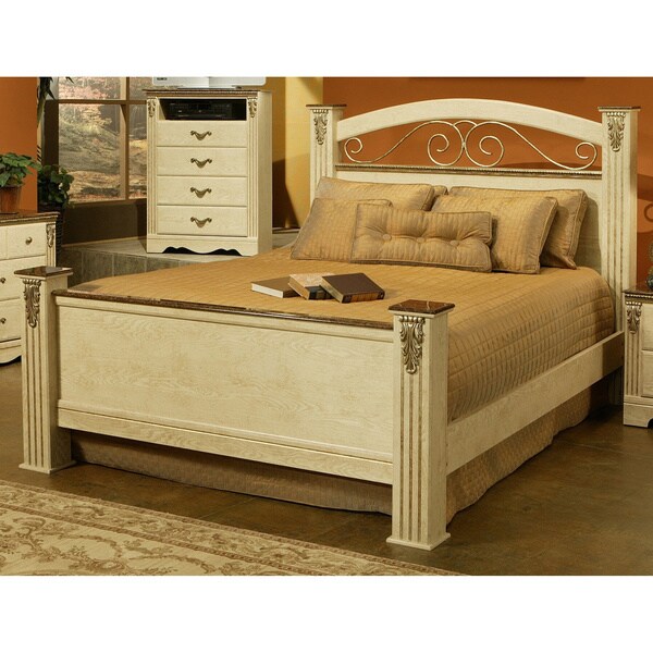 Sandberg Furniture White Venetian Estate Bed - Overstock - 9804518