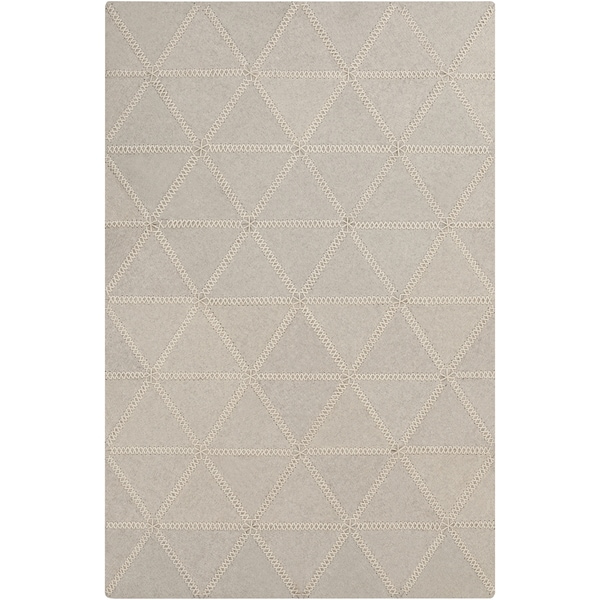 Hand-Crafted Marcia Geometric Wool Area Rug