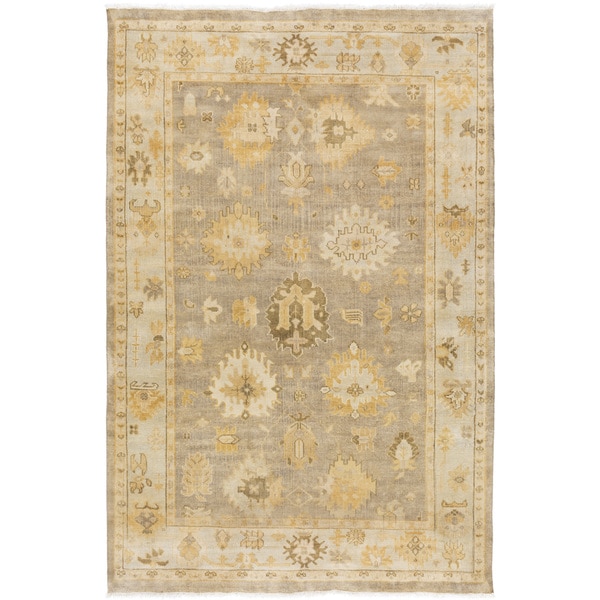 Hand-Knotted Loretta Floral New Zealand Wool Area Rug - 2' x 3'