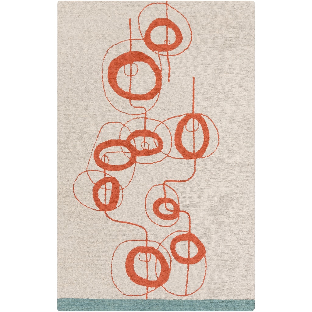 Hand-Tufted Ernest Abstract Wool Area Rug