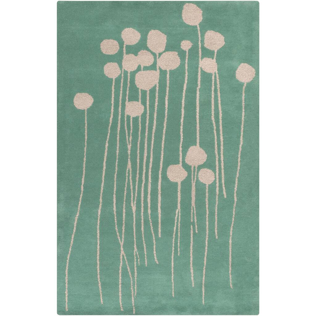 Hand-Tufted Eunice Floral Wool Area Rug