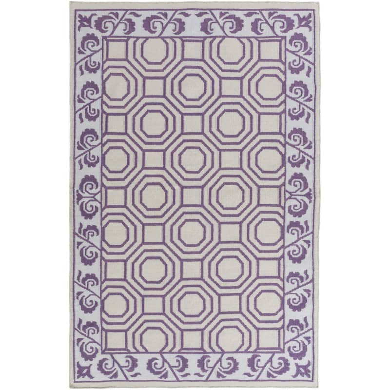 Hand-Woven Darius Reversible Area Rug - Purple - 8' x 11'