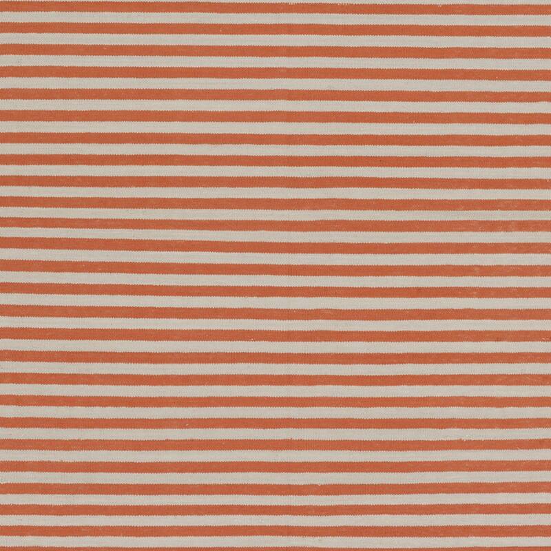 Hand-Woven Pauline Stripe Pattern Cotton Area Rug