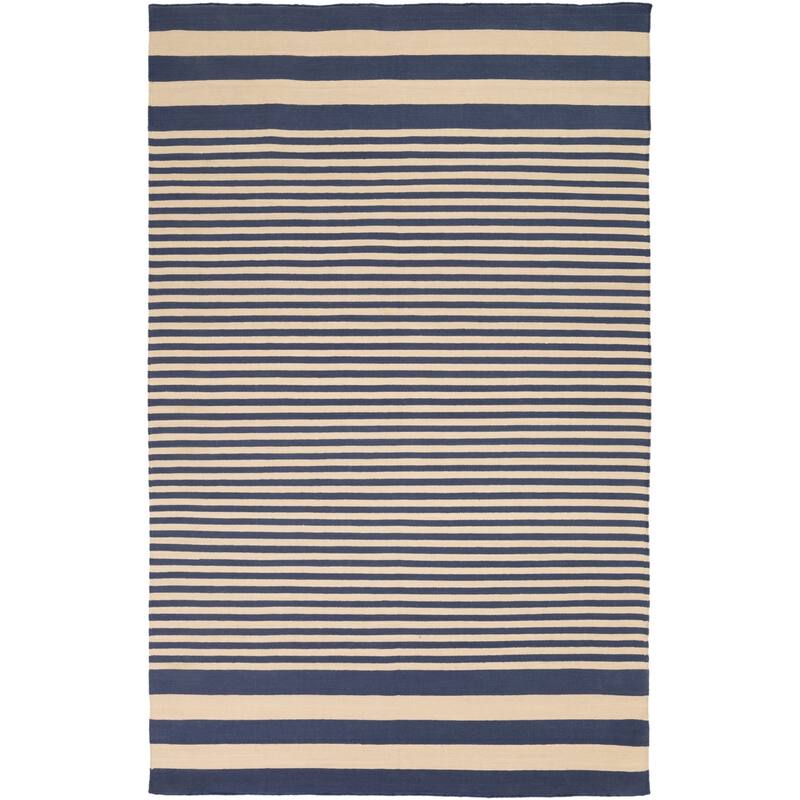 Hand-Woven Pauline Stripe Pattern Cotton Area Rug