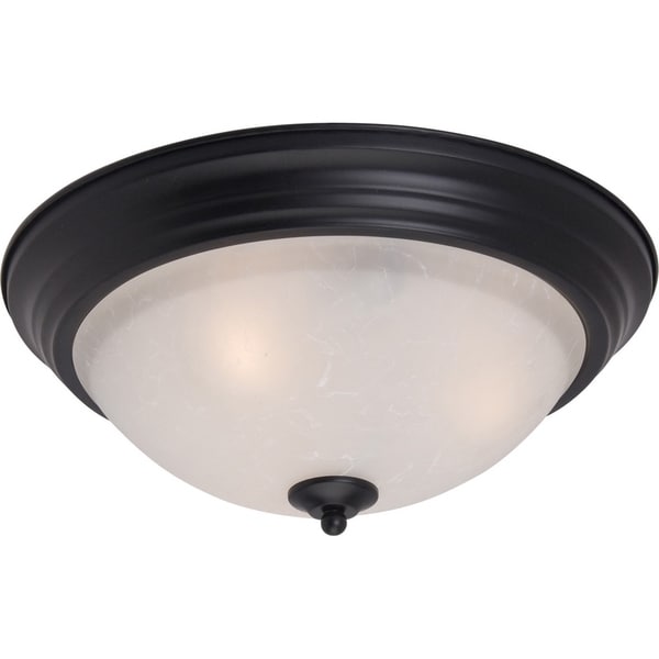 Maxim Ice Shade 3-light Black Essentials 584x Flush Mount Light