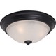 preview thumbnail 2 of 0, Essentials 2-Light Flush Mount - Black