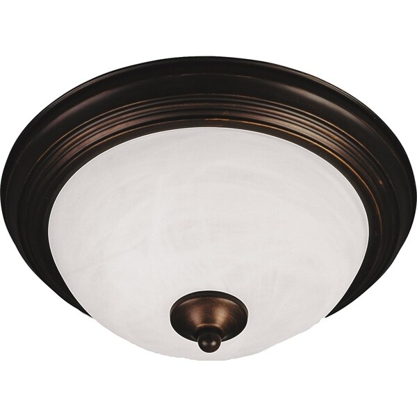 Maxim Marble Shade 3-light Bronze Essentials 584x Flush Mount Light
