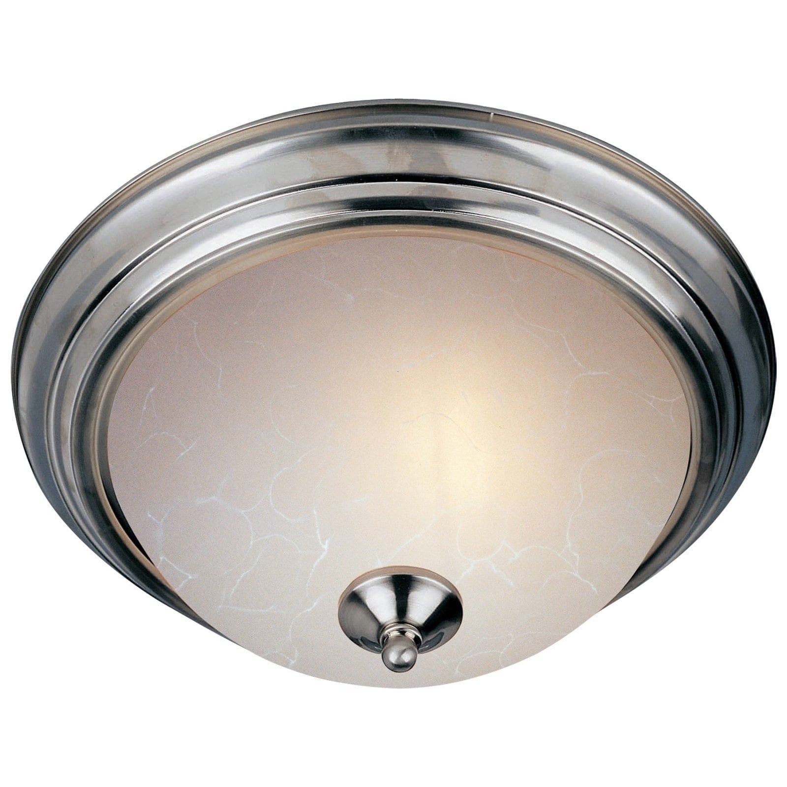 Ice Shade 2 light Nickel Essentials 584x Flush Mount Light   16974403