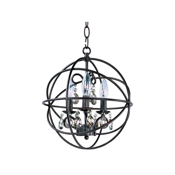 light Bronze Orbit Single Tier Chandelier   16974535  