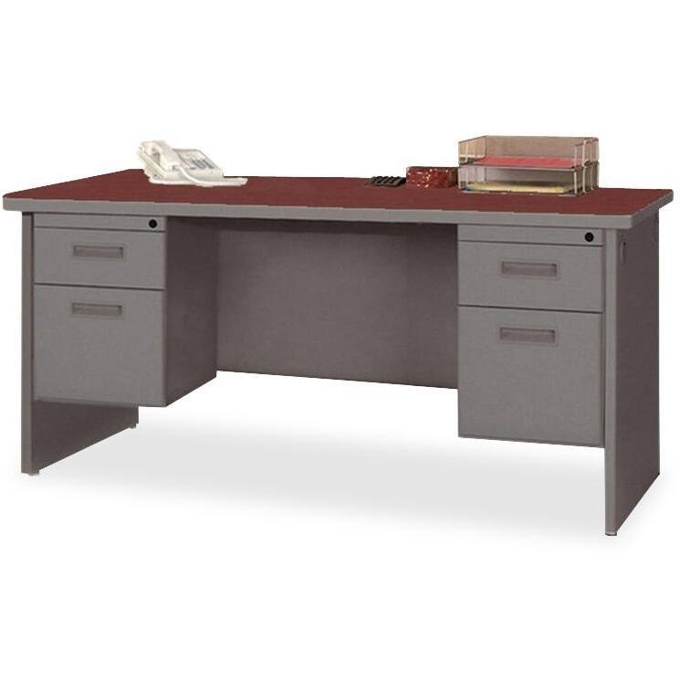 Lorell Durable Double Pedestal Credenza