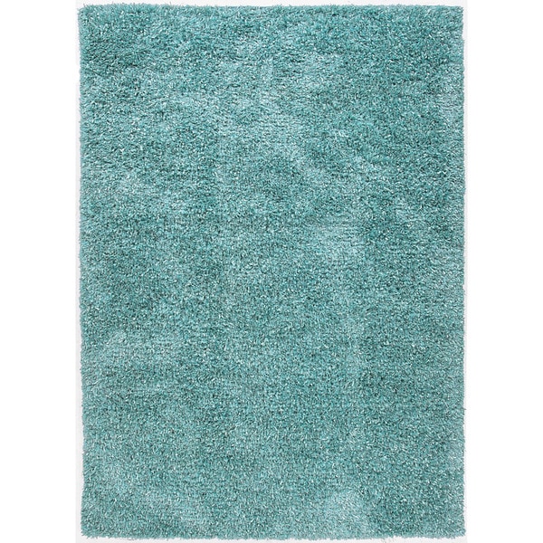 Shag Solid Pattern Blue (5x7.6)   TB01 Area Rug