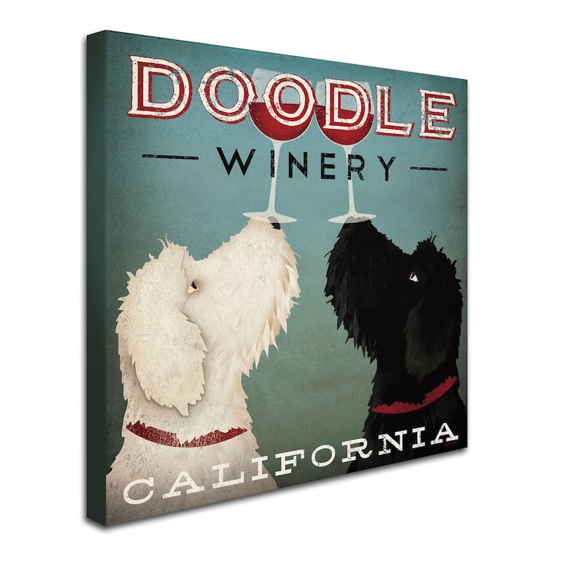 Porch & Den Ryan Fowler 'Doodle Wine' Canvas Art