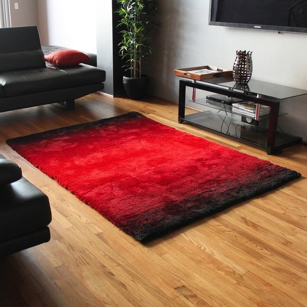 Blazing Needles Fading Light Gradated Shag Rug (5' x 7')