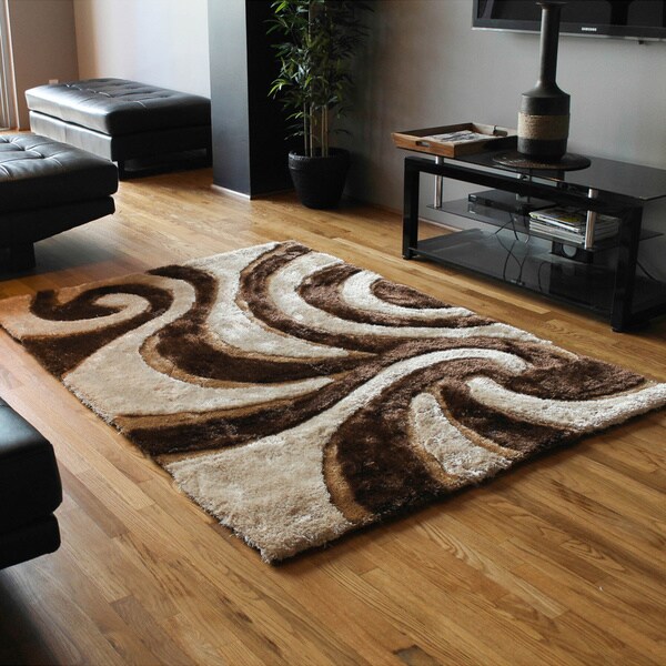 Blazing Needles 5-foot by 7-foot Shag Rug - 5' x 7'