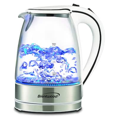 Brentwood KT-1900W Royal Glass Electric Tea Kettle
