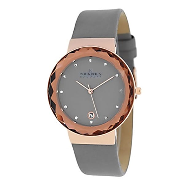 Skagen Womens SKW2122 Classic Round Grey Strap Watch   16975888