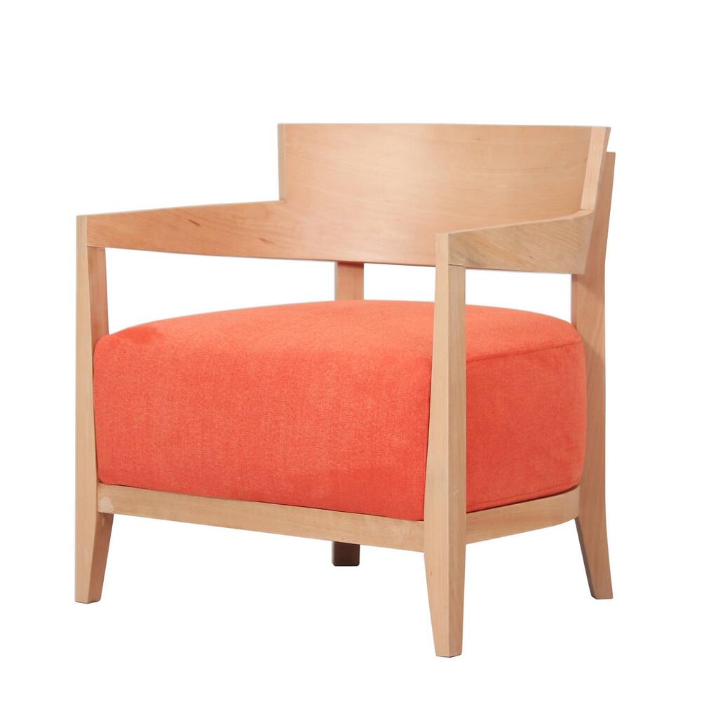 Aurelle Home Orange Accent Chair