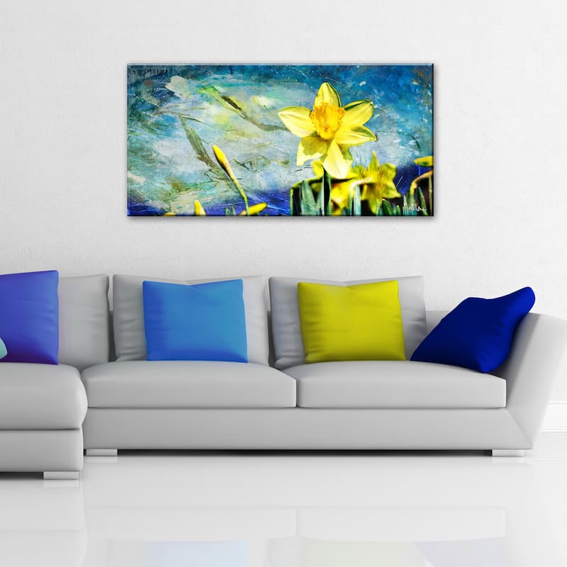 Ready2HangArt 'Painted Petals VII' Floral Canvas Wall Art