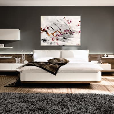 Ready2HangArt 'Painted Petals XII' Floral Canvas Wall Art