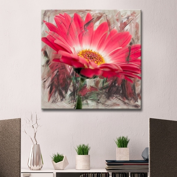 Ready2HangArt 'Painted Petals XLIII' Floral Canvas Wall Art - Bed Bath ...