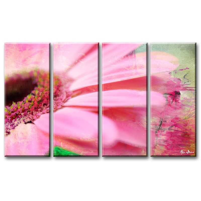 Ready2HangArt 'Painted Petals XLIV' 4-piece Canvas Wall Art Set