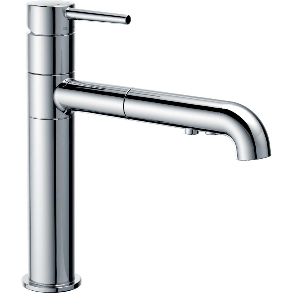 Delta Trinsic Single Handle Pull Out Kitchen Faucet 4159 Dst Chrome Overstock 9811272