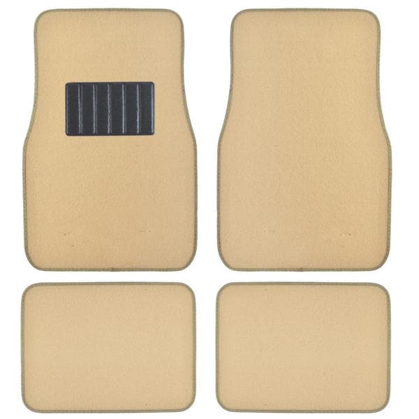 Shop BDK Beige 4piece Car Floor Mat Set Free Shipping On Orders Over