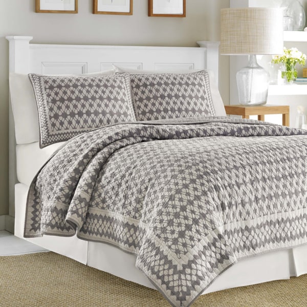 Nautica Tideway Cotton Reversible Quilt and Sham Seperates